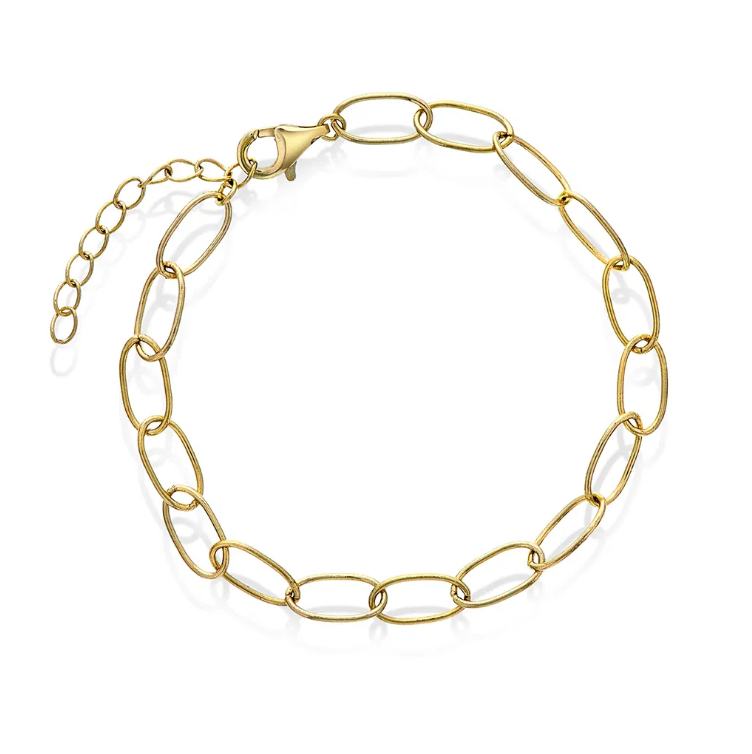 HOOKED ARMBÅND I FORGYLT SØLV