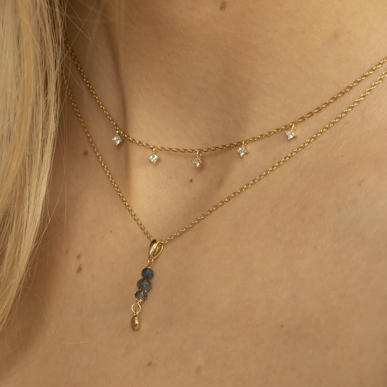 Oasis smykke i sølv med zirkonia