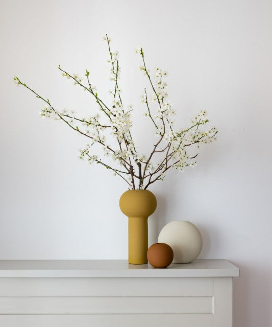 Ball Vase 8cm, Coconut