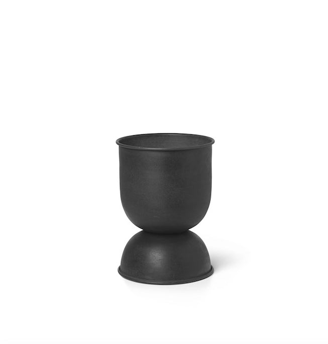 Hourglass Pot Black, Extra Small