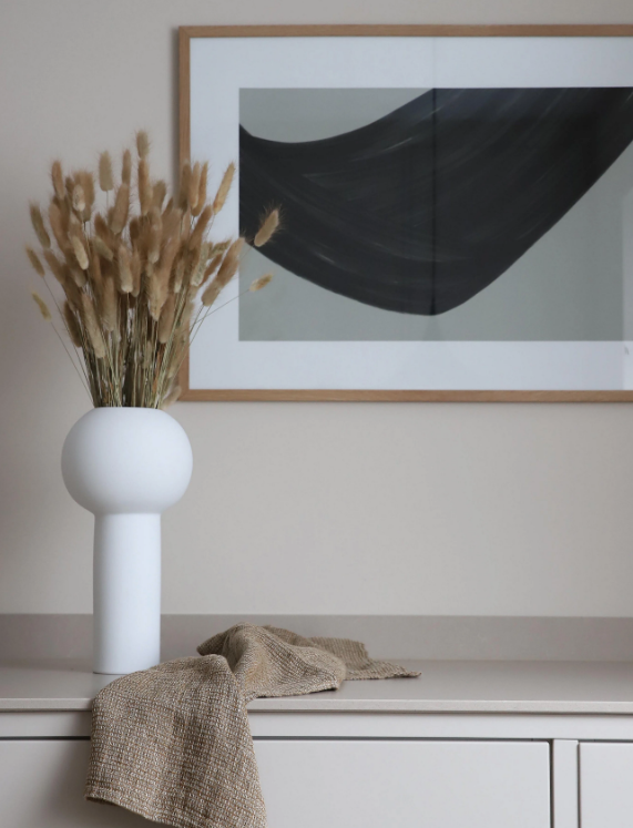 Pillar Vase 32cm, White