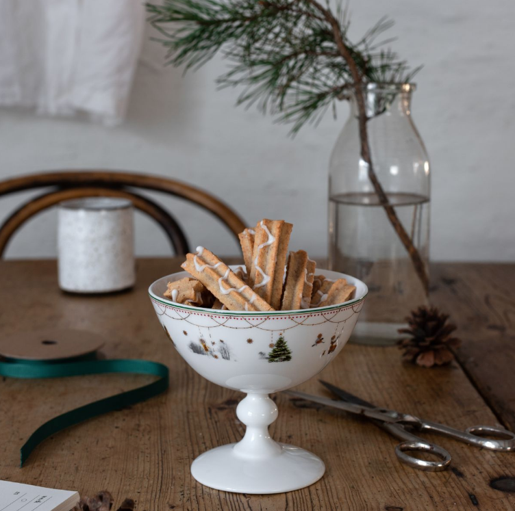 Julemorgen Story dessert skål med stett