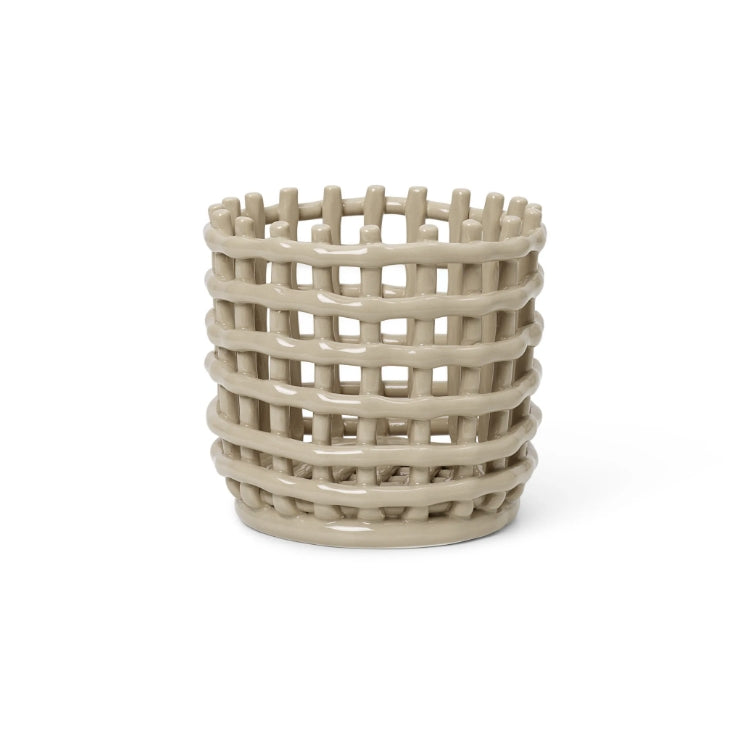 Ceramic basket, Cashmere