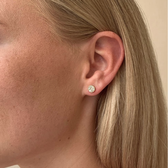 PI STONE FORGYLT ØREDOBBER