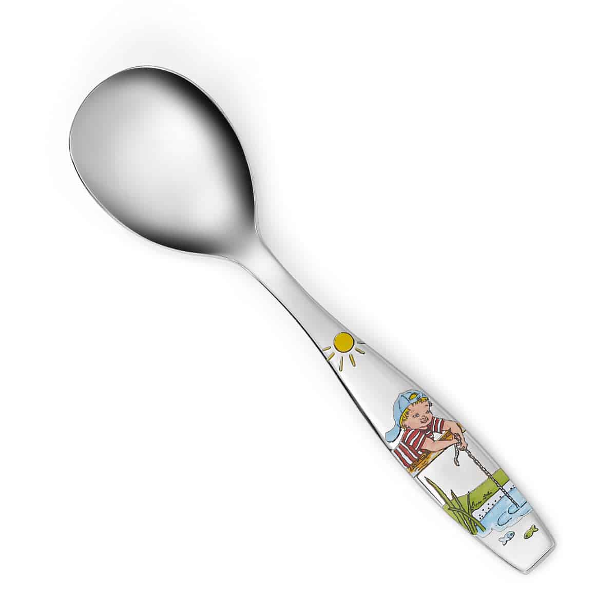 Hjertevenn stålbestikk gutt, 4 deler