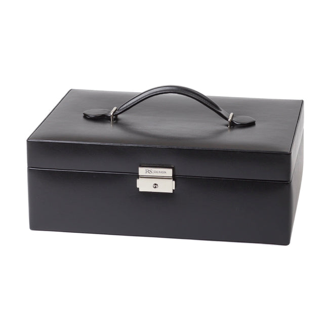 Bunadskrin i sort imitert skinn