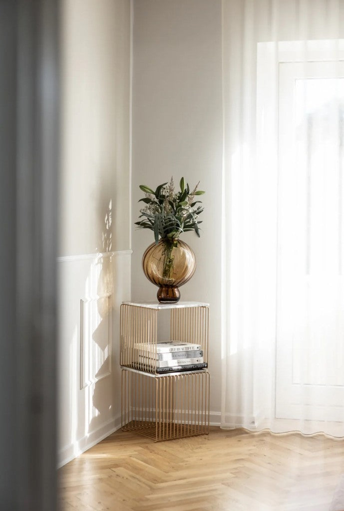 Meadow Swirl Vase Large, Amber