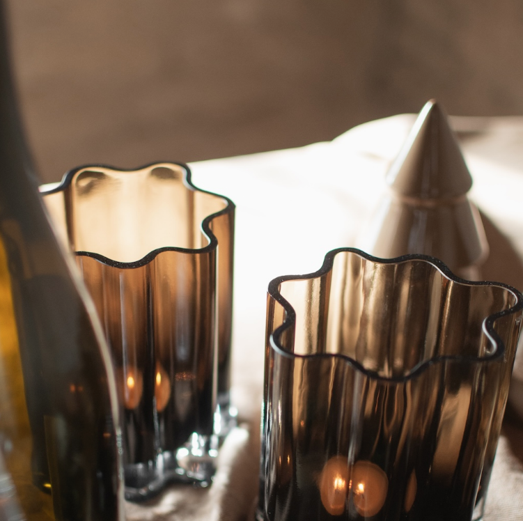 Filter lyslykt i glass, Brown