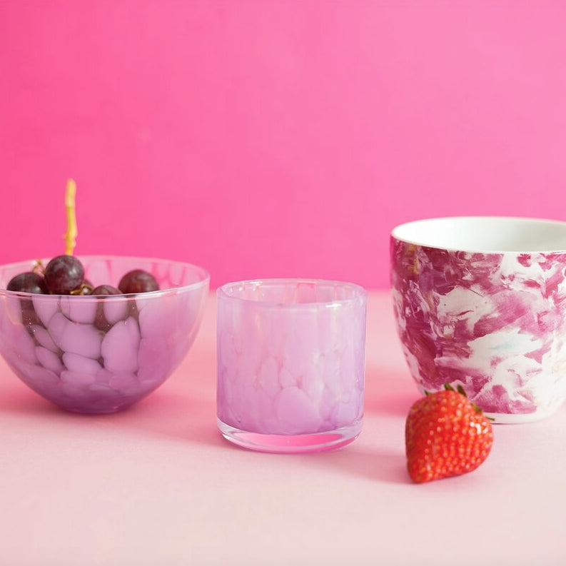 ROSA SLØYFE TELYKT, 6CM