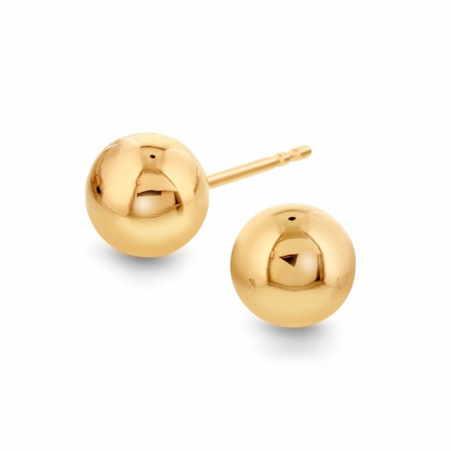 Øredobber i gull, 6mm