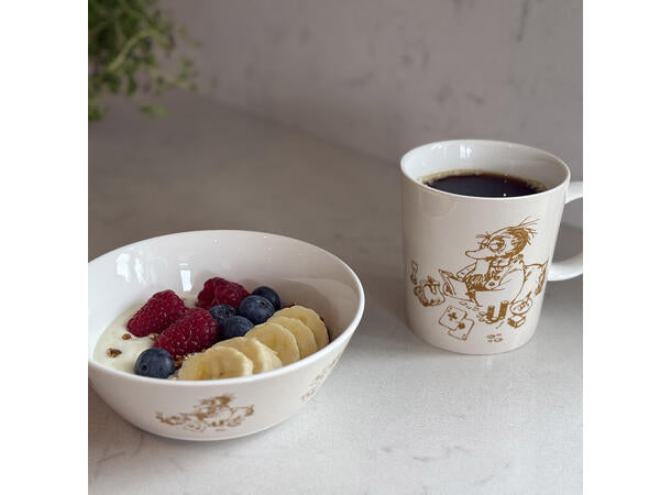 Flåklypa Flåklypa skål 14cm, Solan spiller poker