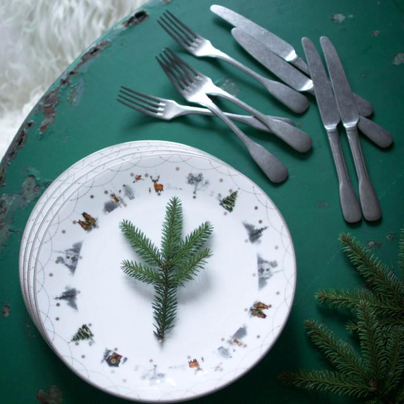 Wik & Walsøe Julemorgen Story tallerken, 28 cm