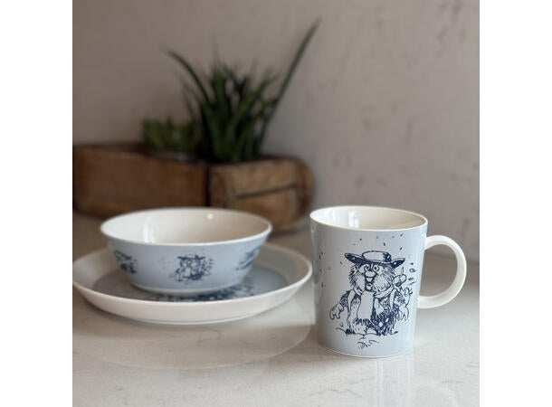 Flåklypa Flåklypa asjett 20cm, Ludvig i snøføyka