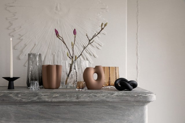 Tulipa Vase H20cm, Hazelnut