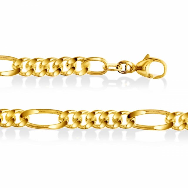 Figaro armbånd i forgylt sølv, 5 mm