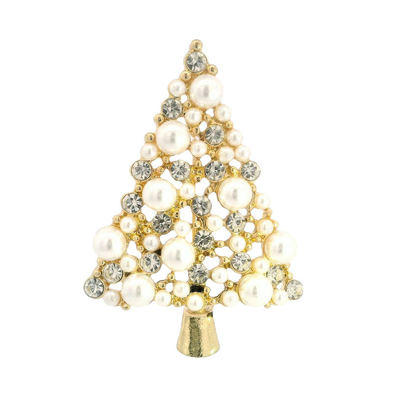 Julenål Juletre med perler