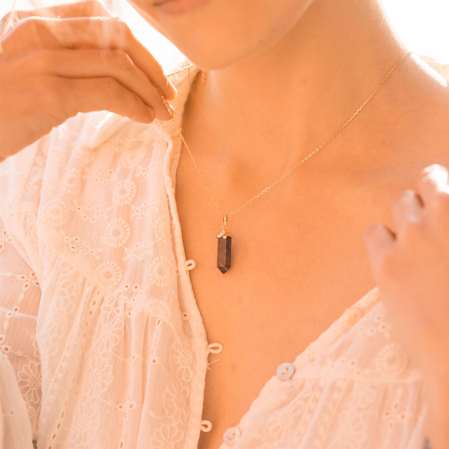 INTUITION PENDELSMYKKE SØLV, AMETYST