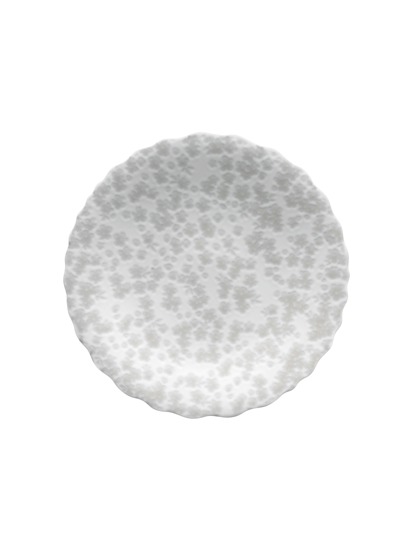 Slåpeblom varmgrå asjett, 21 cm