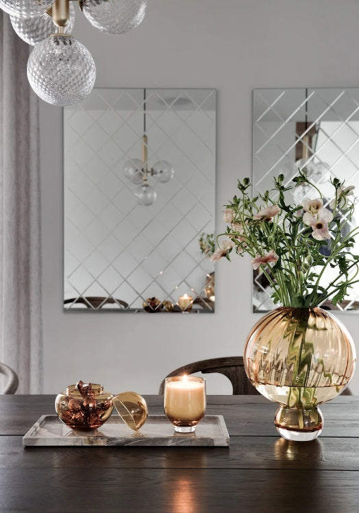 Meadow Swirl Vase Medium, Amber