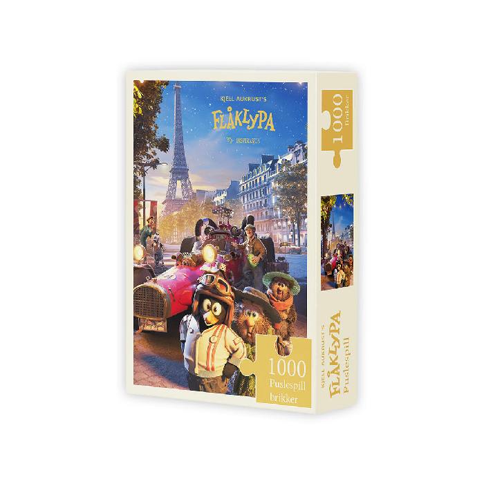 Flåklypa Puslespill 1000 brikker, Fra Paris til Pyramidene