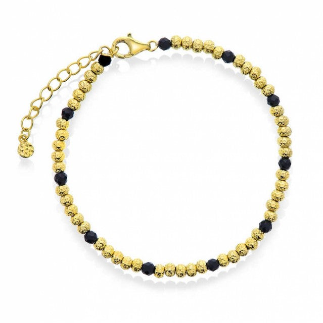 Armbånd i forgylt sølv, Gull og sort