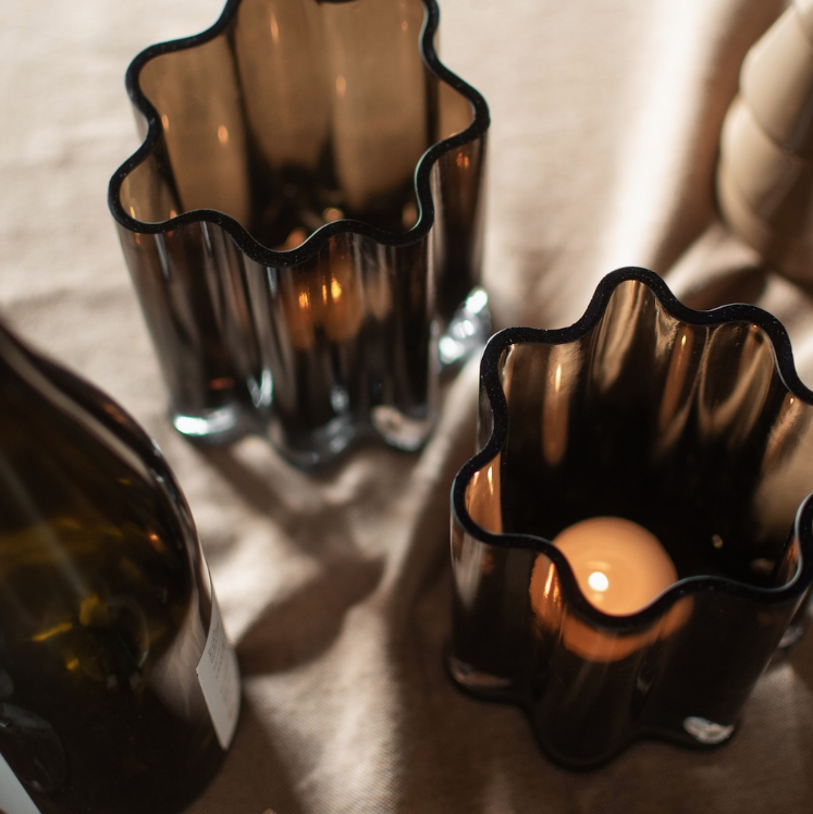 Filter lyslykt i glass, Brown