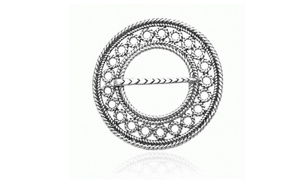 Fjordsylv Hårpynt til bunad, oksidert