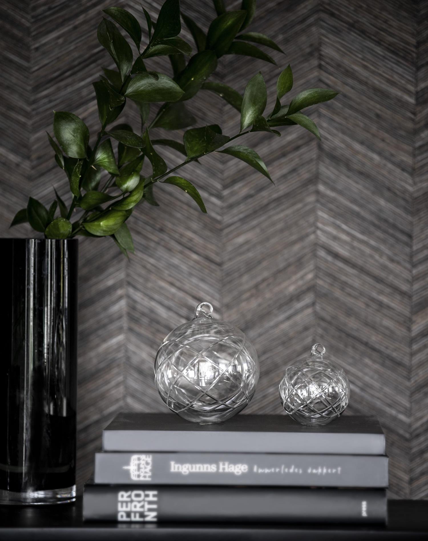 LUX dekorkule 12 cm, Clear