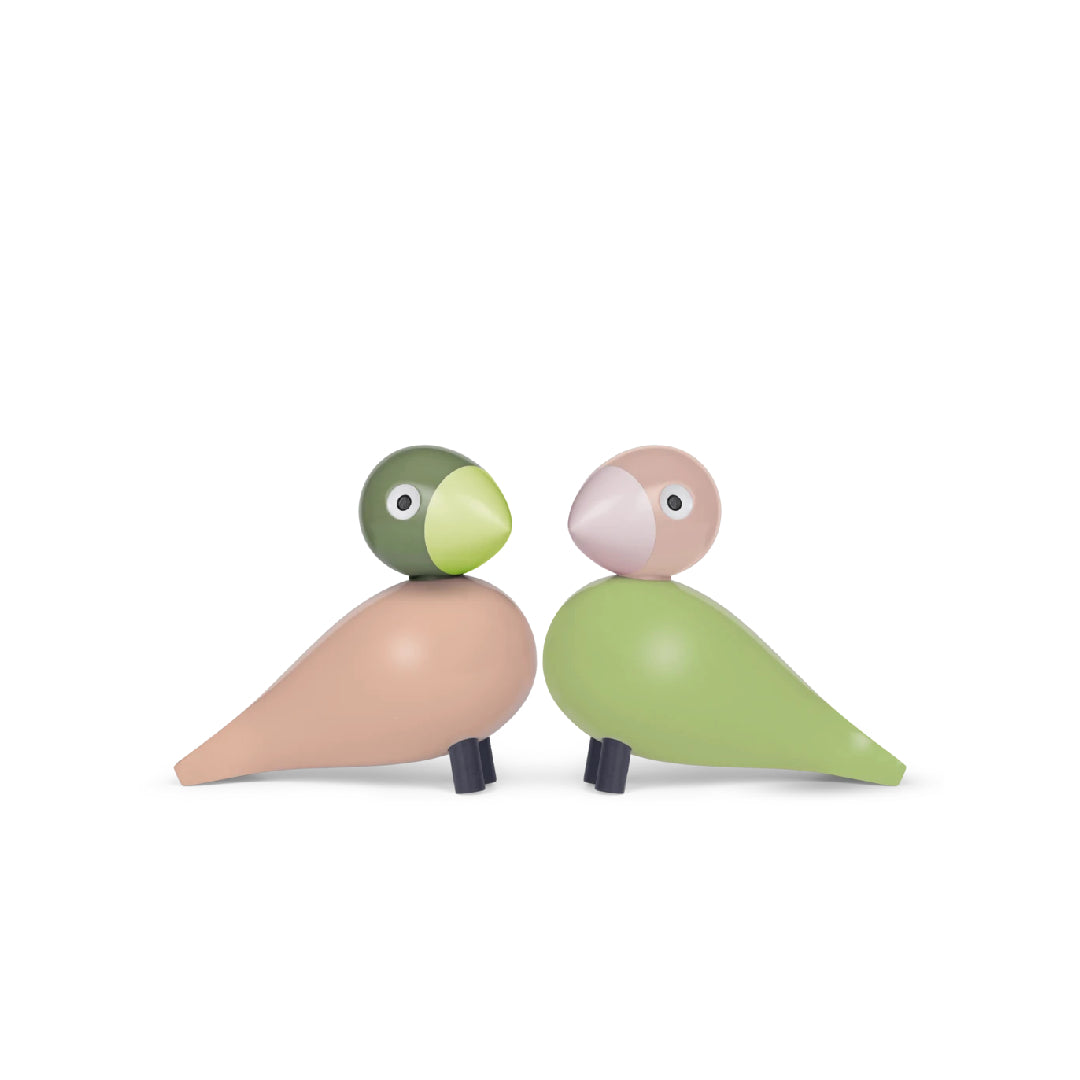 Turtelduer H9, Rosa og grønn