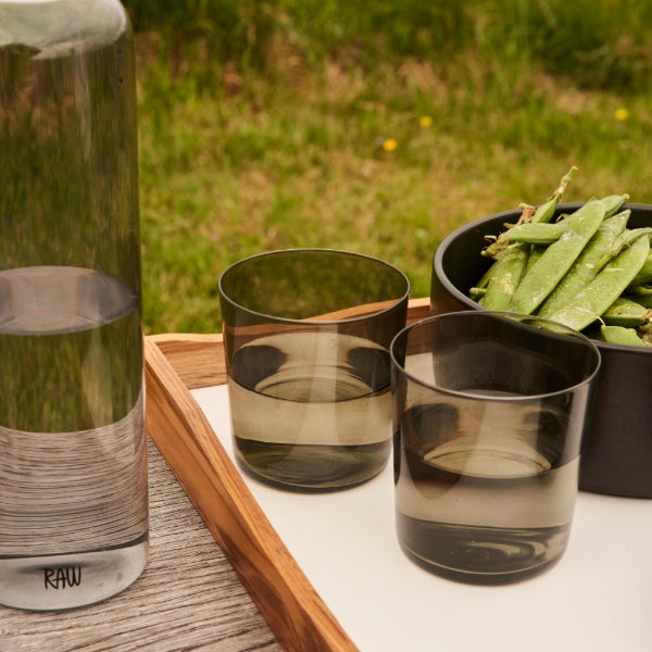 Aida - RAW Vannglass Smoke, 4 stk