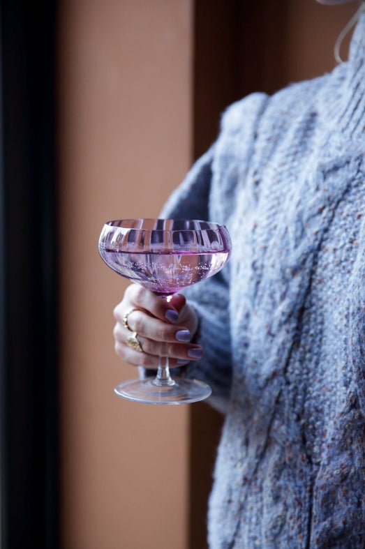 Meadow Cocktail glass, Plum