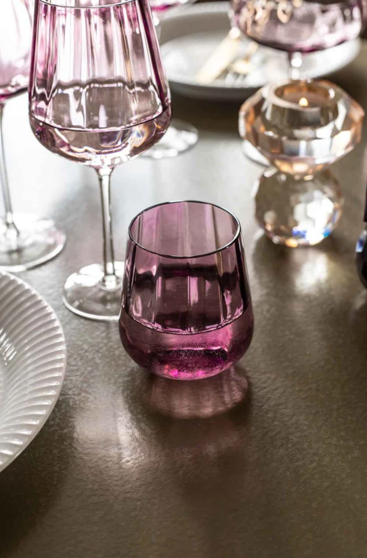Meadow Drikkeglass, Plum
