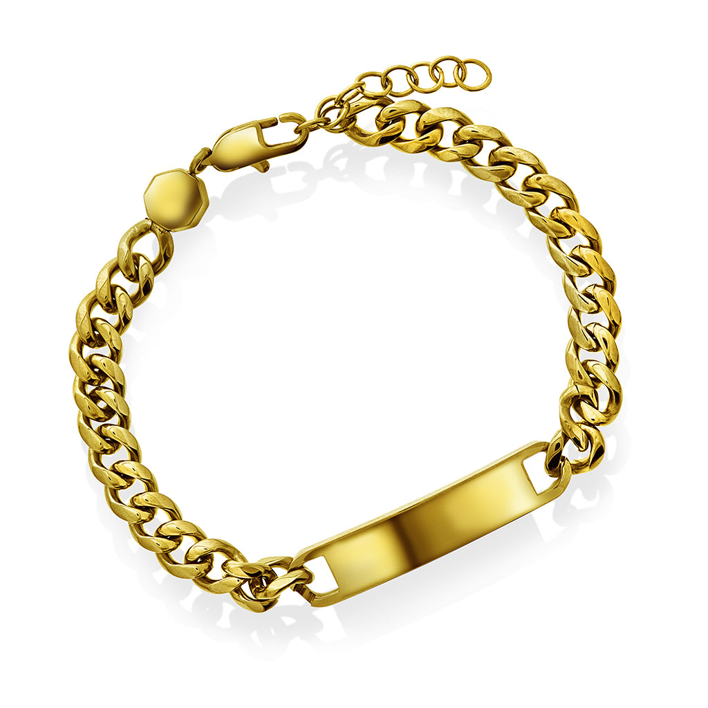 Will Armbånd i forgylt stål, justerbart