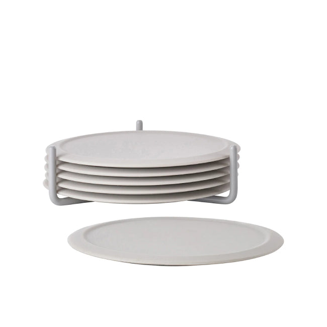 Singles Glassbrikker 6 stk, Warm Grey
