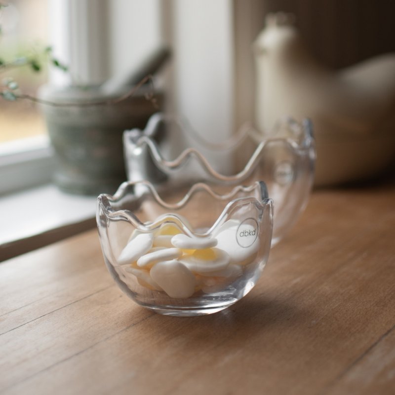 Happy Easter Skål Small, Clear