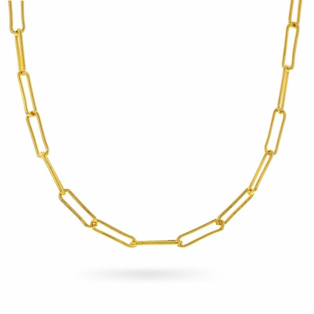 Halskjede i forgylt sølv, 40+5 cm