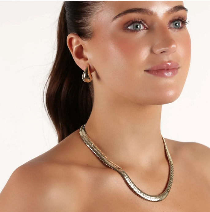 YENNI SMALL FORGYLTE ØREDOBBER