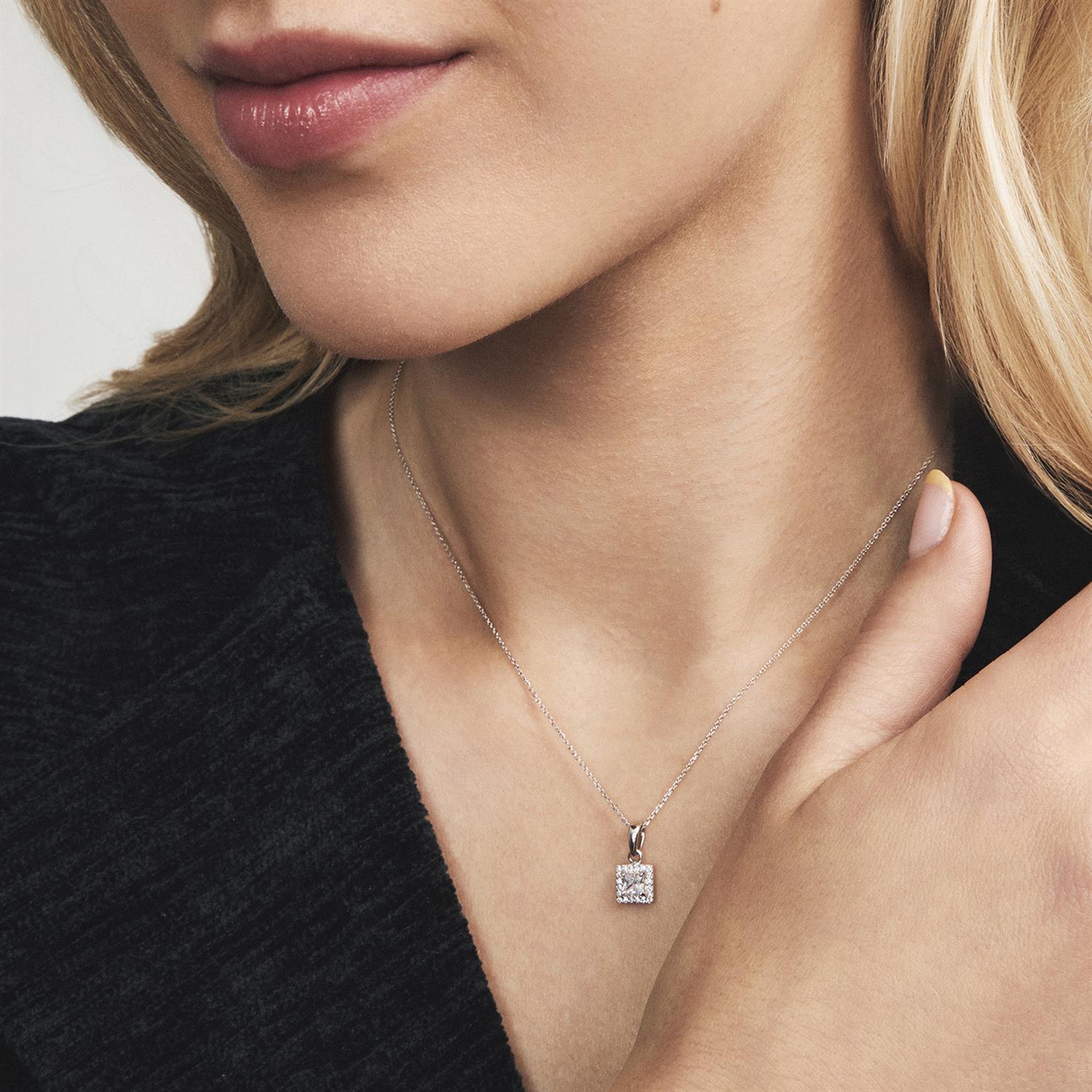 Luxe smykke i sølv med zirkonia