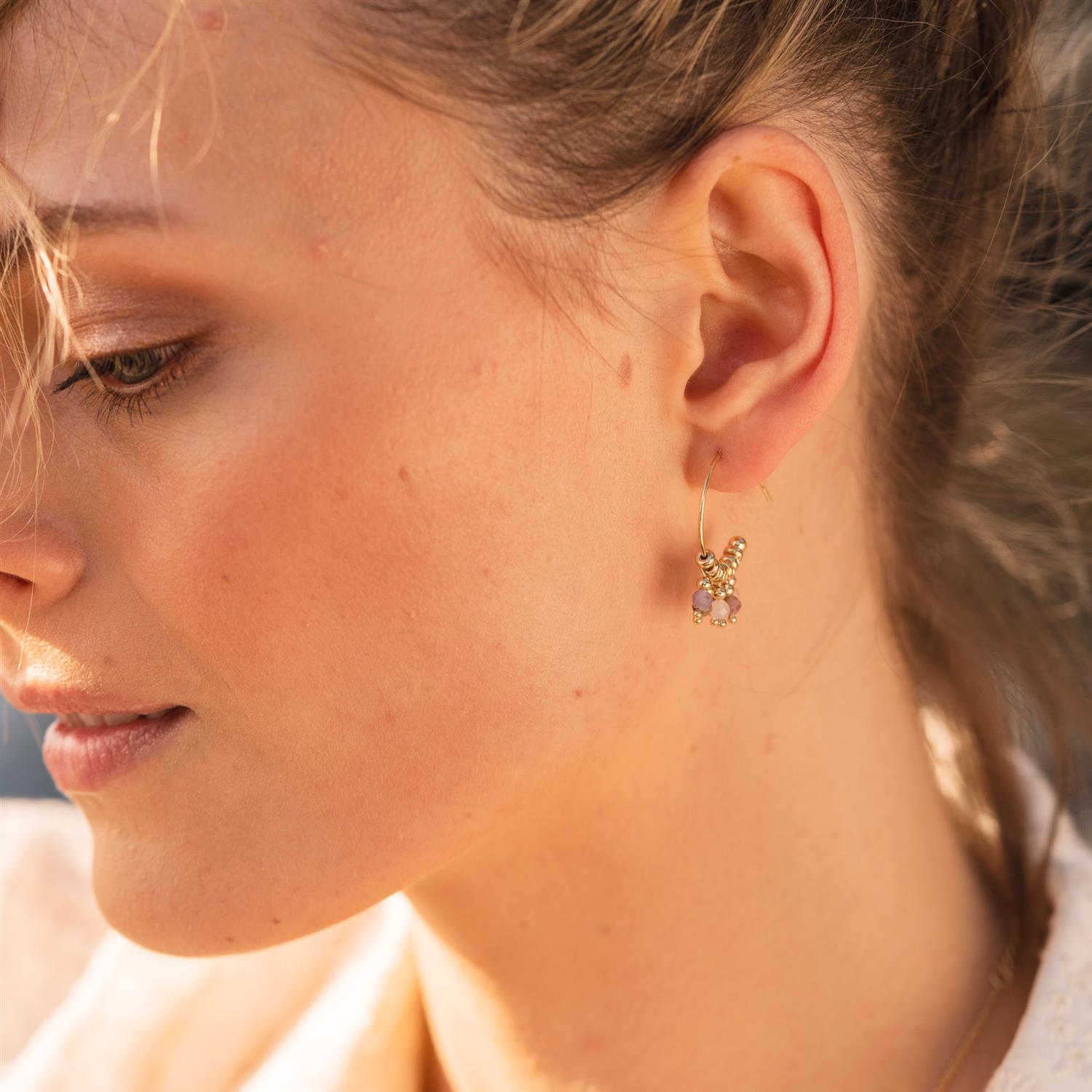 DREAM ØREDOBBER SØLV MED TURMALIN