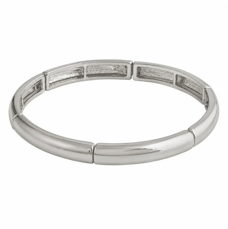 Brick Shiny Oval Elastisk Armbånd