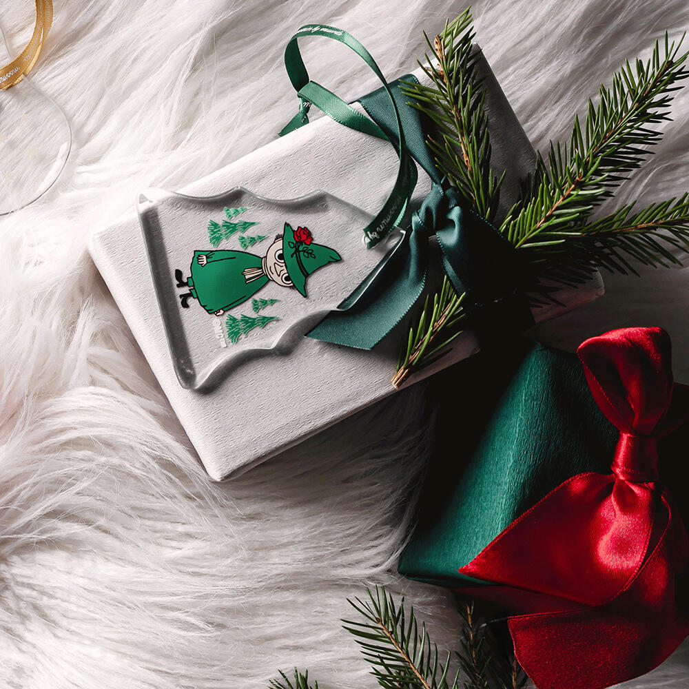 Mummi glassdekor 8 cm, Snusmumrikken