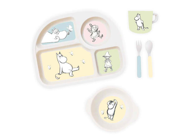 Mummi spisesett i melamin, 5 deler