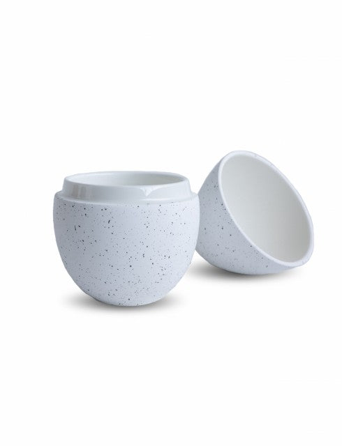 Bonbonniere 18cm, White/Mud