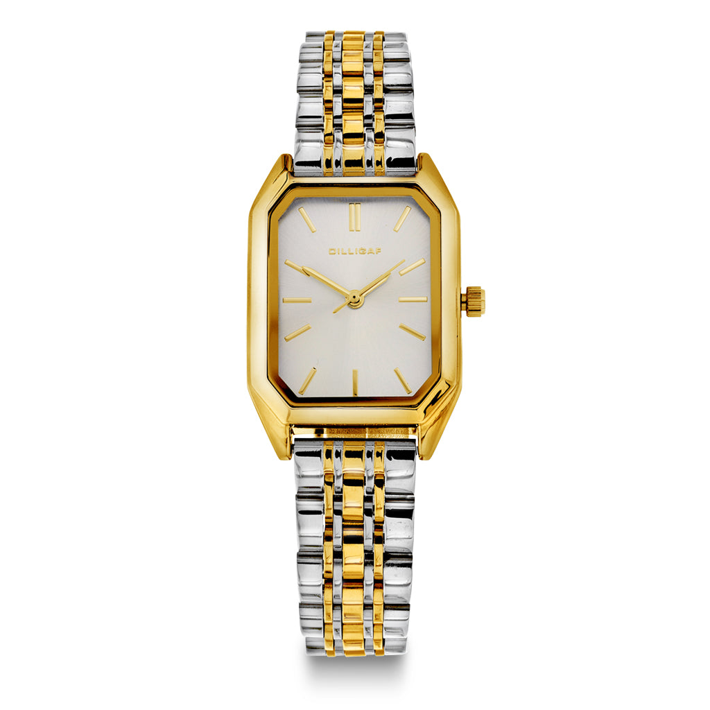 KLOKKE MED TO-FARGET LENKE