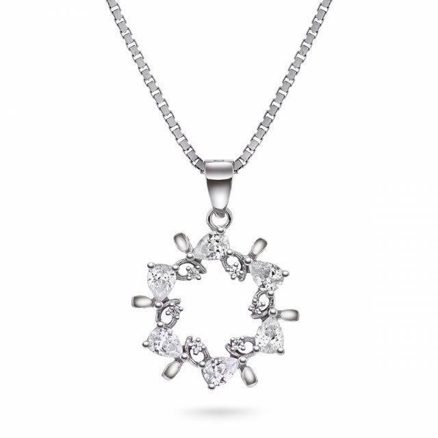 Smykke i sølv med zirkonia, Krans