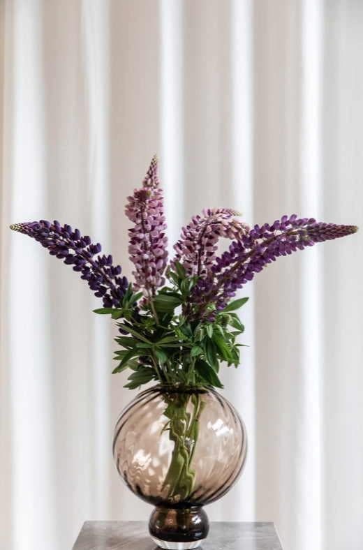 Meadow Swirl Vase Medium, Topaz