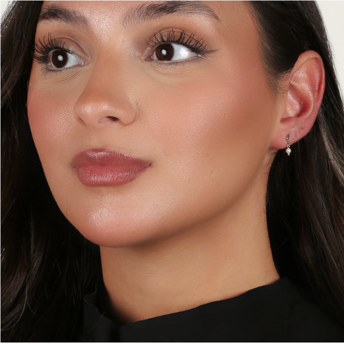 LINE PEARL FORGYLT ØREDOBBER MED PERLE