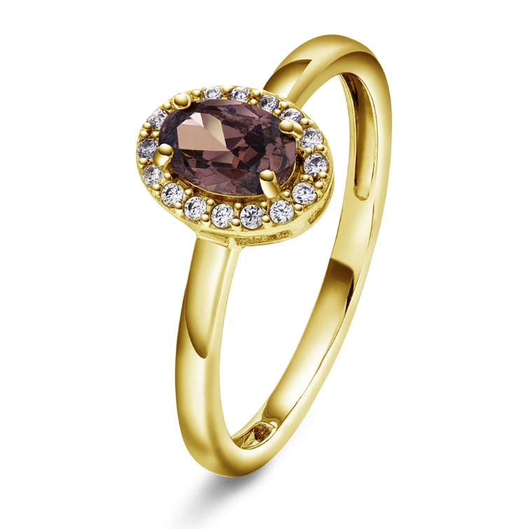 Athens Charm Ring i sølv med zirkonia