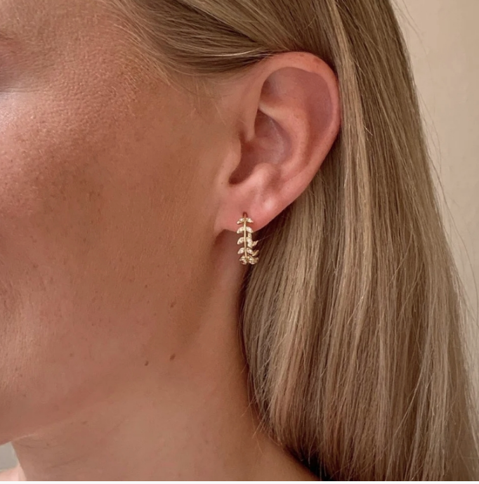 MINNA SMALL BRANCH FORGYLTE ØREDOBBER