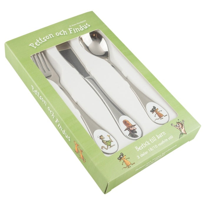 Gubben og Katten Stålbestikk, 3 deler